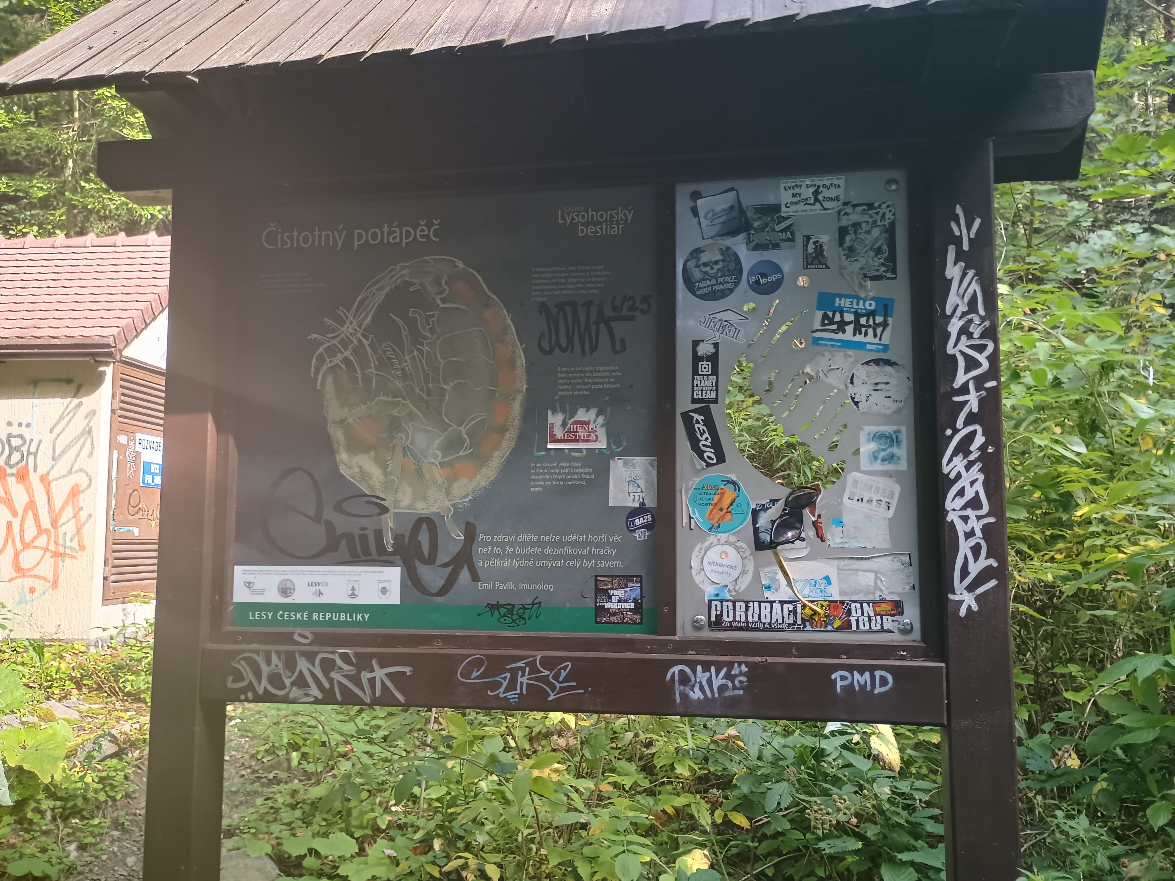 zastavení naučné stezky - Čistotný potápěč